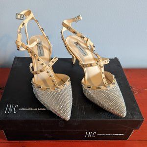I-N-C International Concepts Pearl Gold Heels